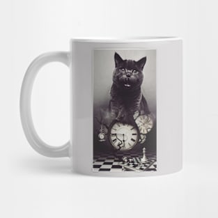 cat on watch Mug